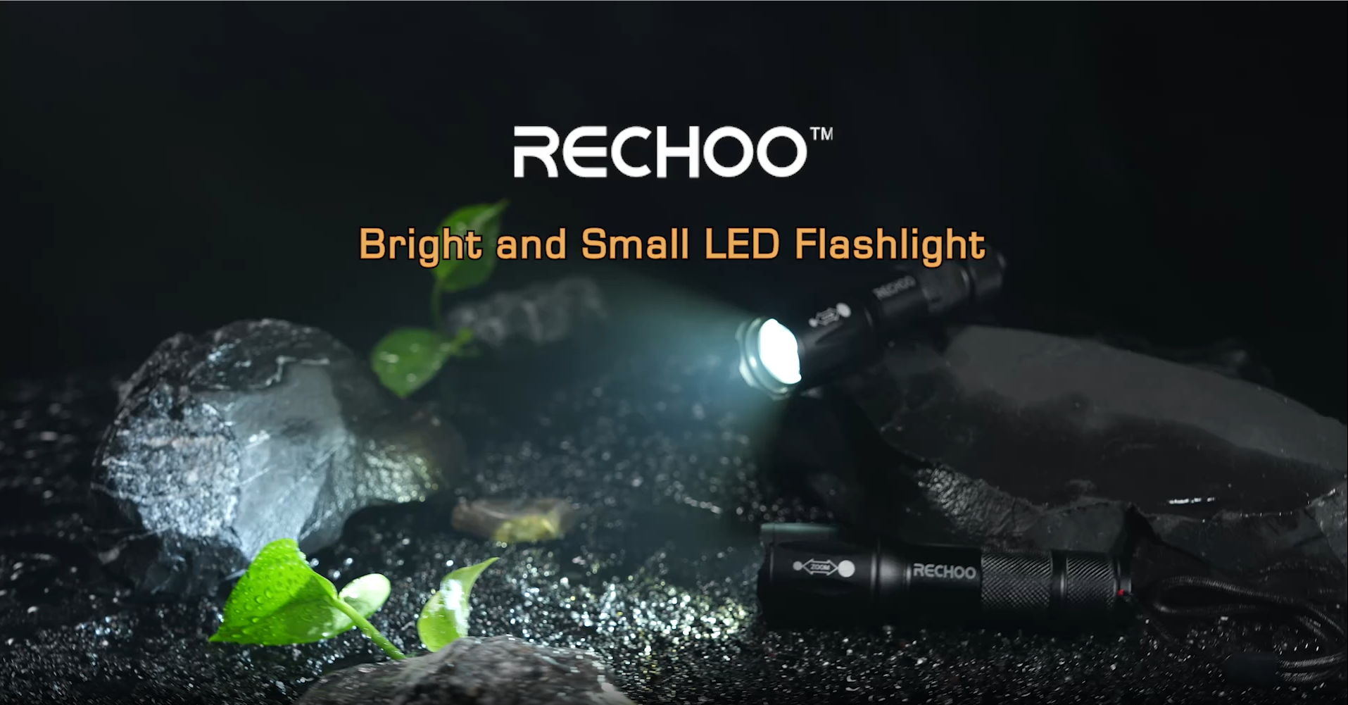 RECHOO LED Flashlight 2 Pack, Tactical Flashlights High Lumens